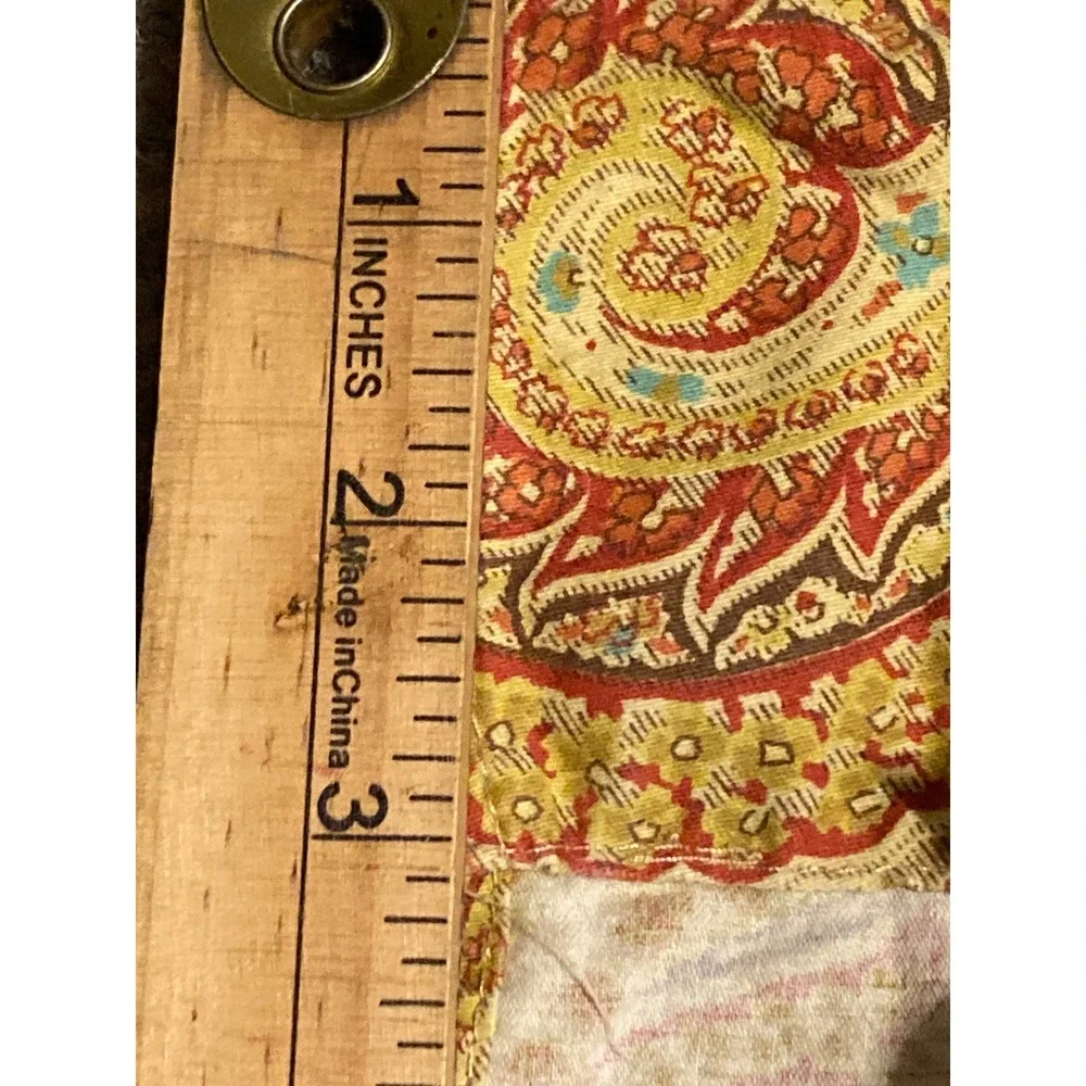 X2 Waverly Home Classics Cotton Paisley Window Valance Paddock Shawl 49x22